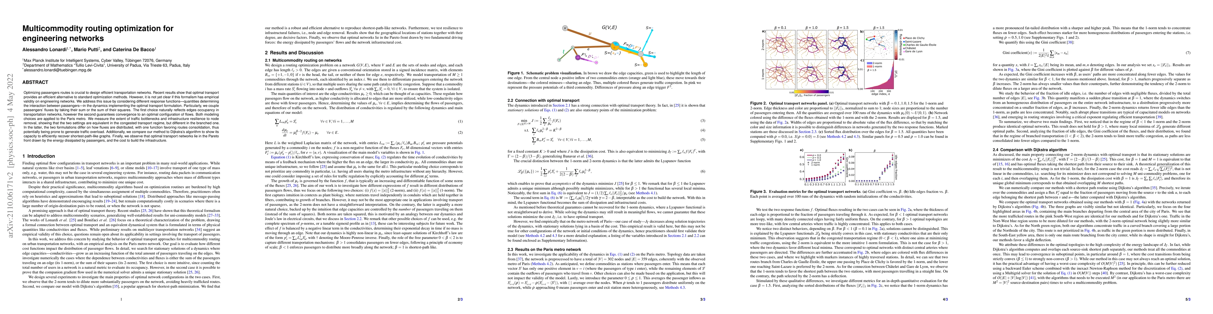 Thumbnail for Multicommodity routing optimization for engineering networks