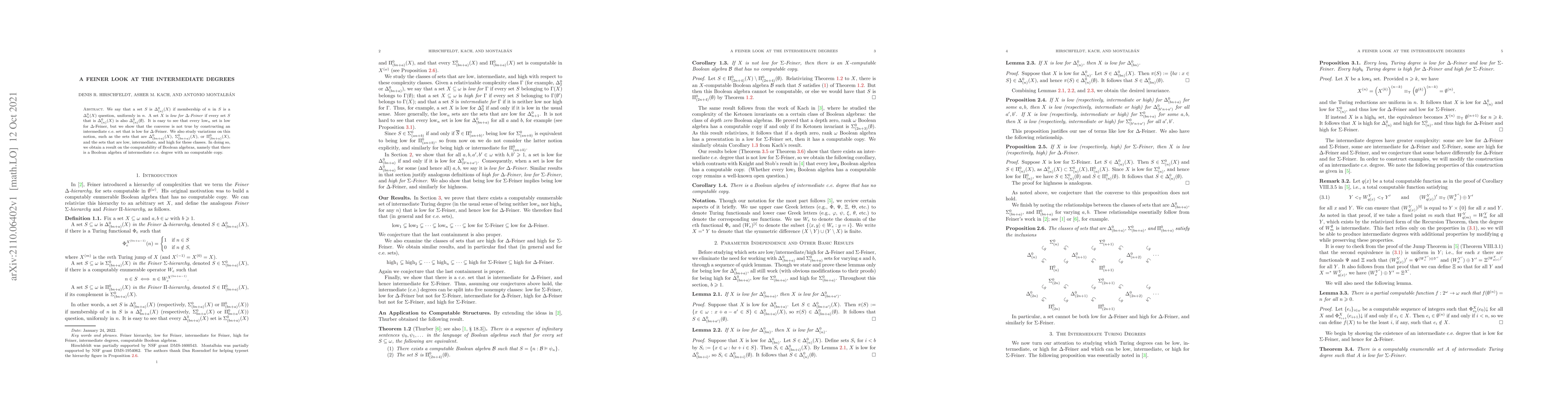 Thumbnail for A Feiner Look at the Intermediate Degrees
