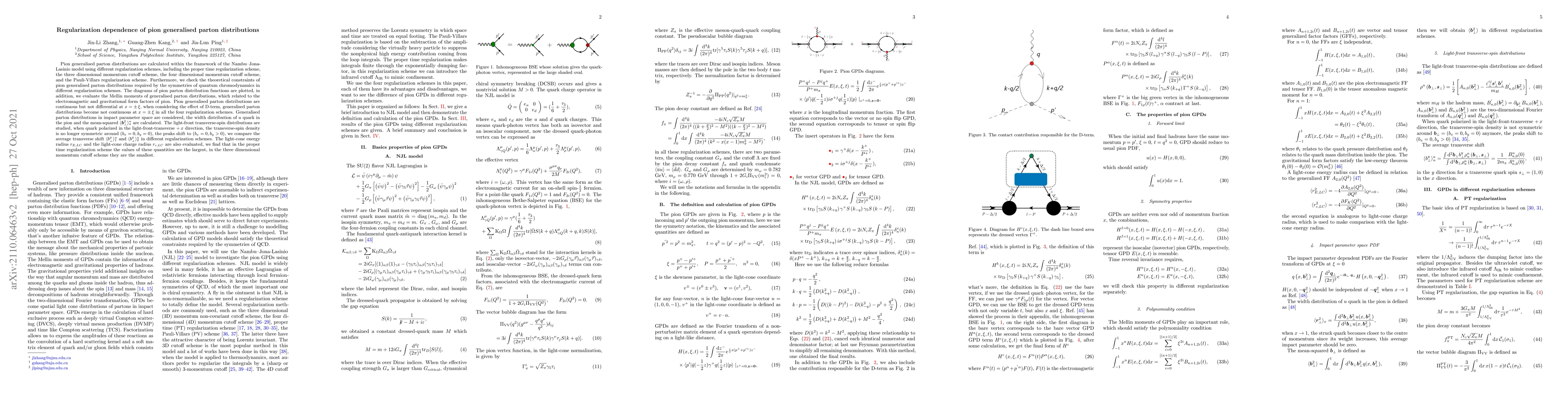 Thumbnail for Regularization dependence of pion generalised parton distributions