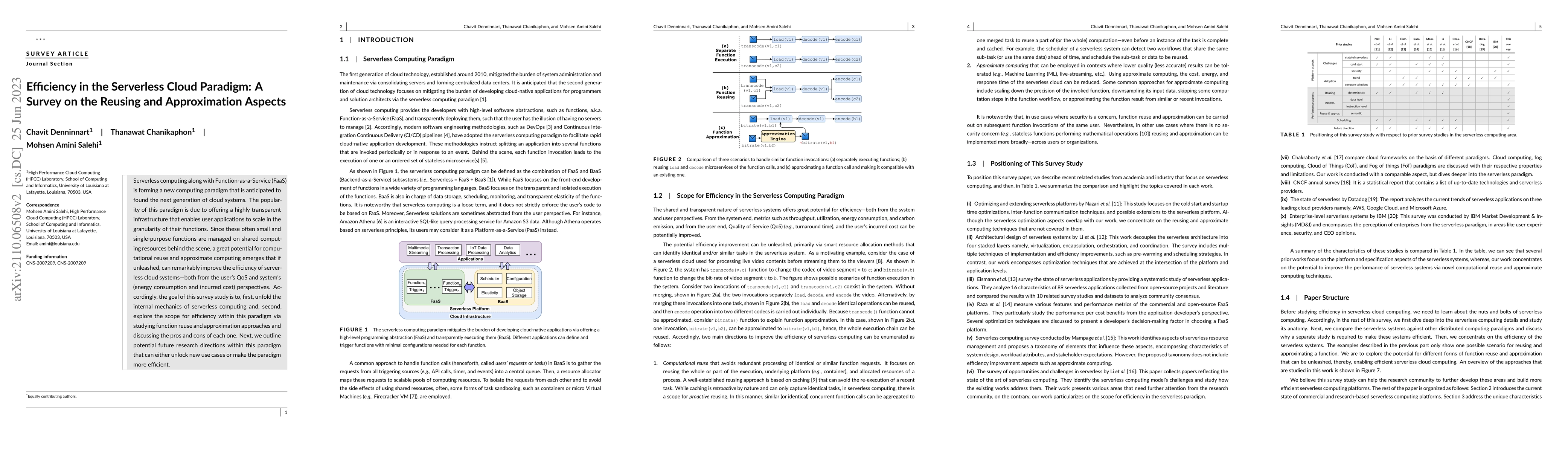 Thumbnail for Efficiency in the Serverless Cloud Paradigm: A Survey on the Reusing and
  Approximation Aspects