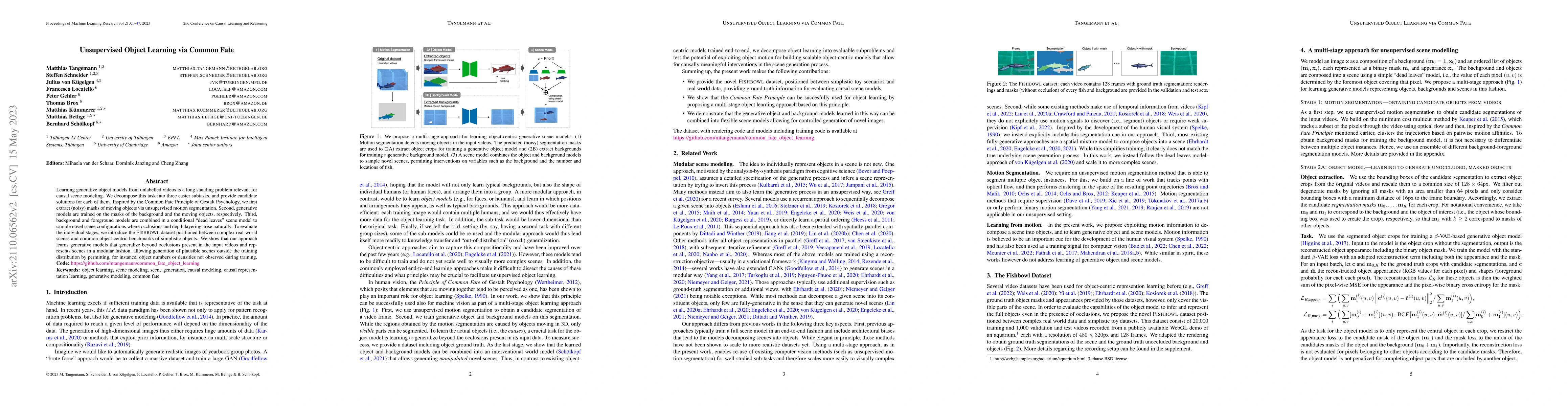 Thumbnail for Unsupervised Object Learning via Common Fate