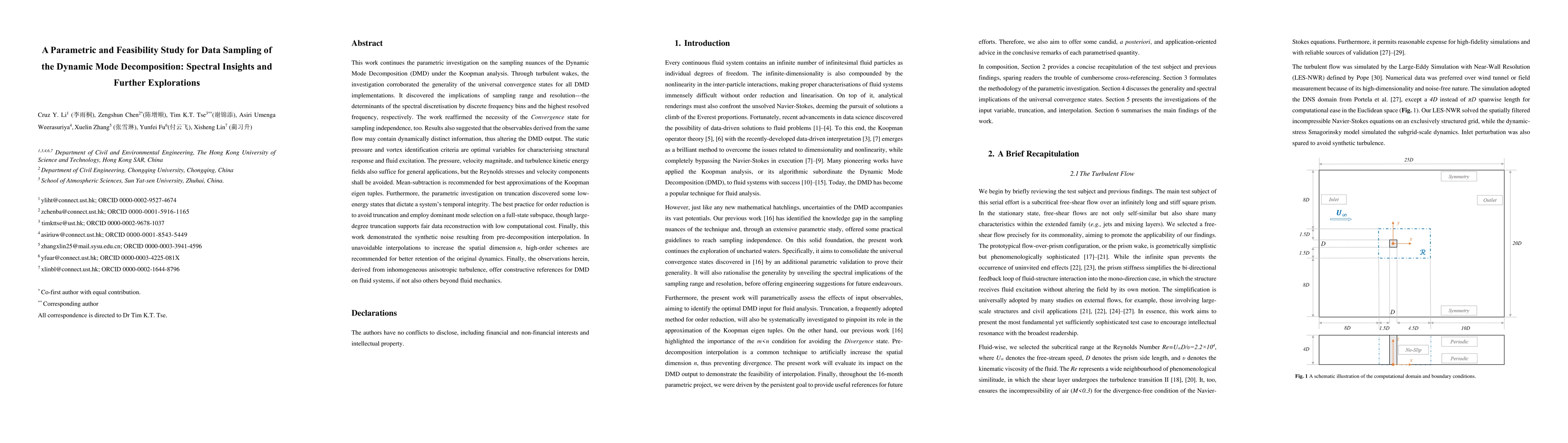 Thumbnail for A Parametric and Feasibility Study for Data Sampling of the Dynamic Mode
  Decomposition: Spectral Insights and Further Explorations