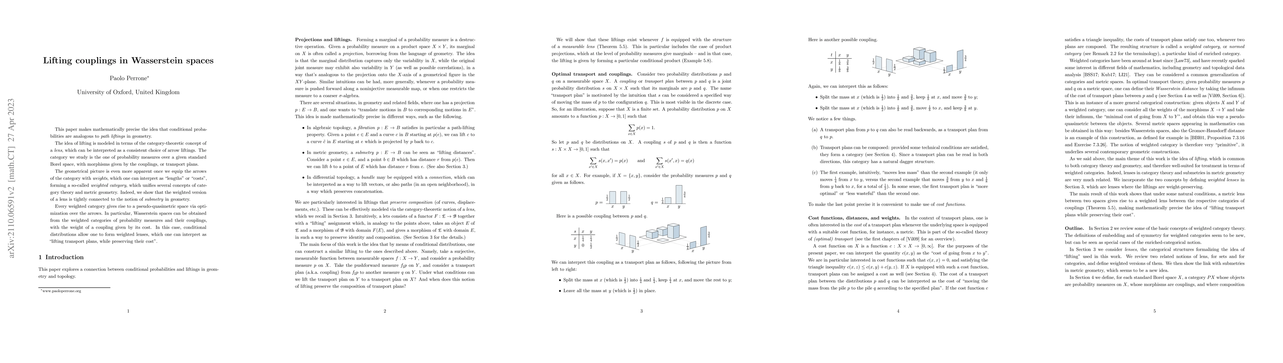 Thumbnail for Lifting couplings in Wasserstein spaces