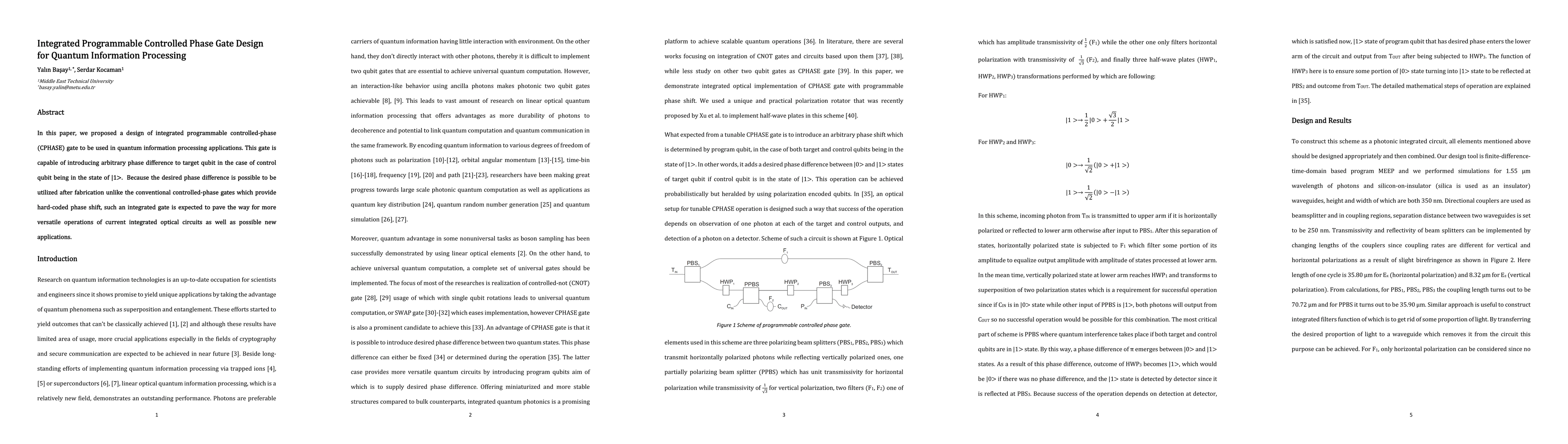 Thumbnail for Integrated Programmable Controlled Phase Gate Design for Quantum
  Information Processing
