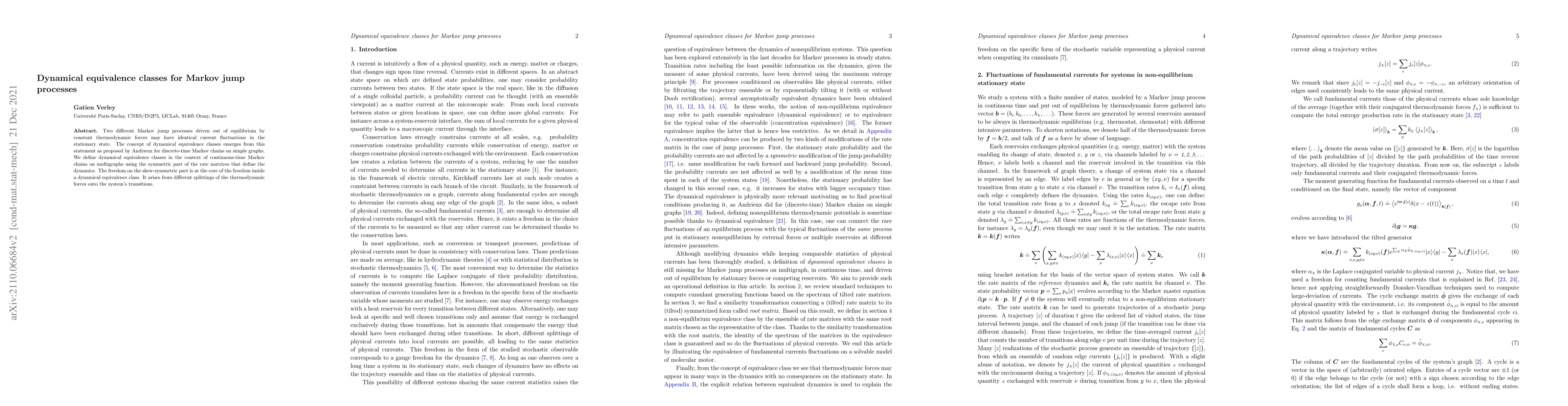 Thumbnail for Dynamical equivalence classes for Markov jump processes