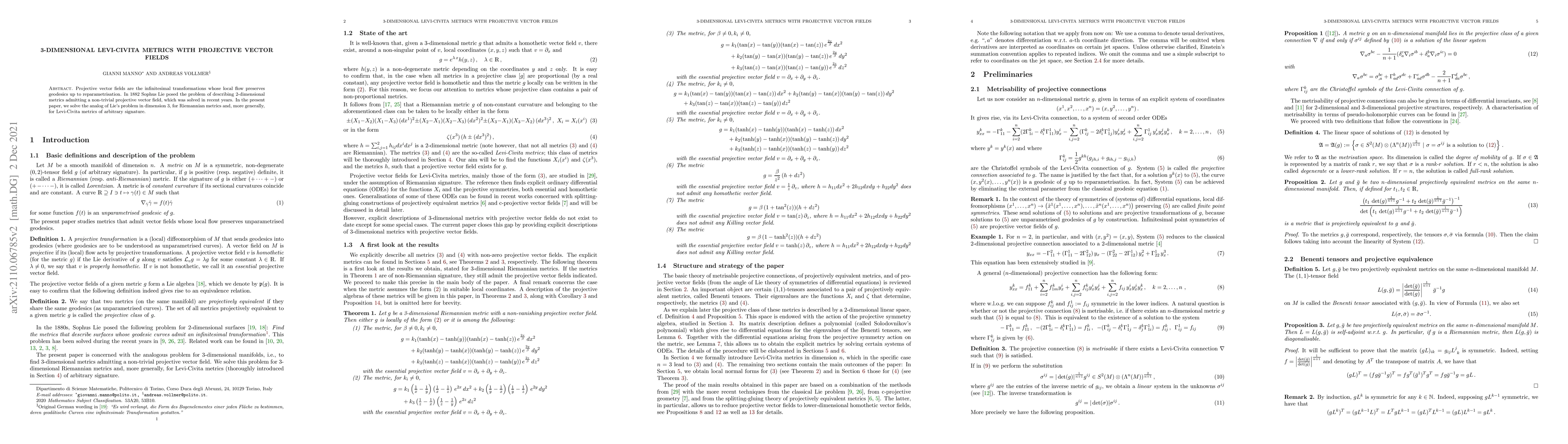 Thumbnail for 3-dimensional Levi-Civita metrics with projective vector fields