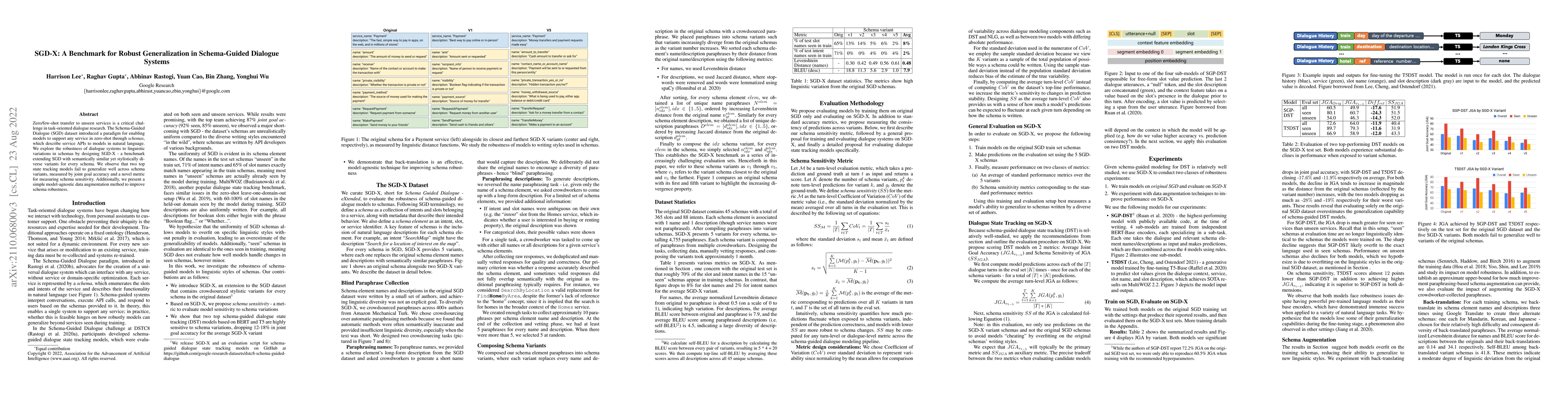 Thumbnail for SGD-X: A Benchmark for Robust Generalization in Schema-Guided Dialogue
  Systems