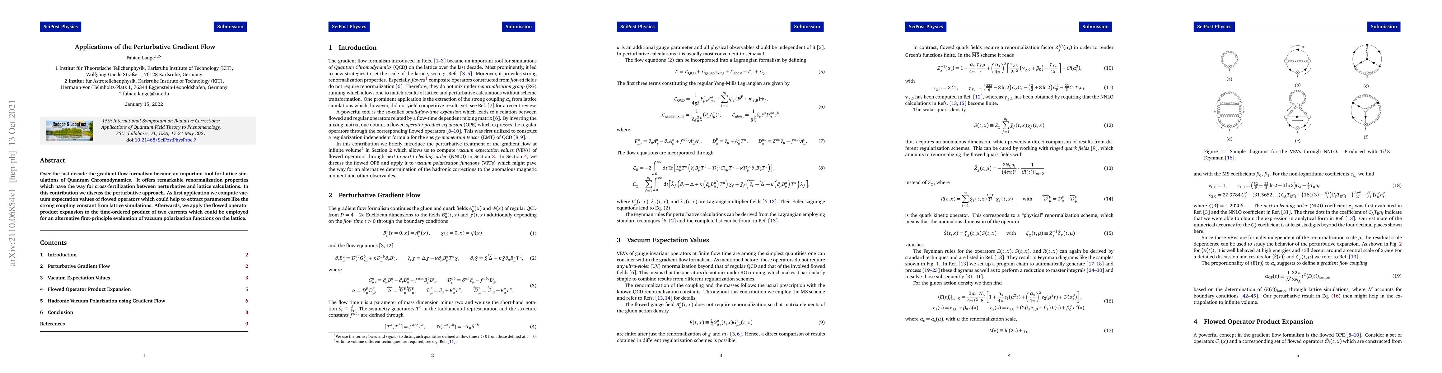 Thumbnail for Applications of the Perturbative Gradient Flow