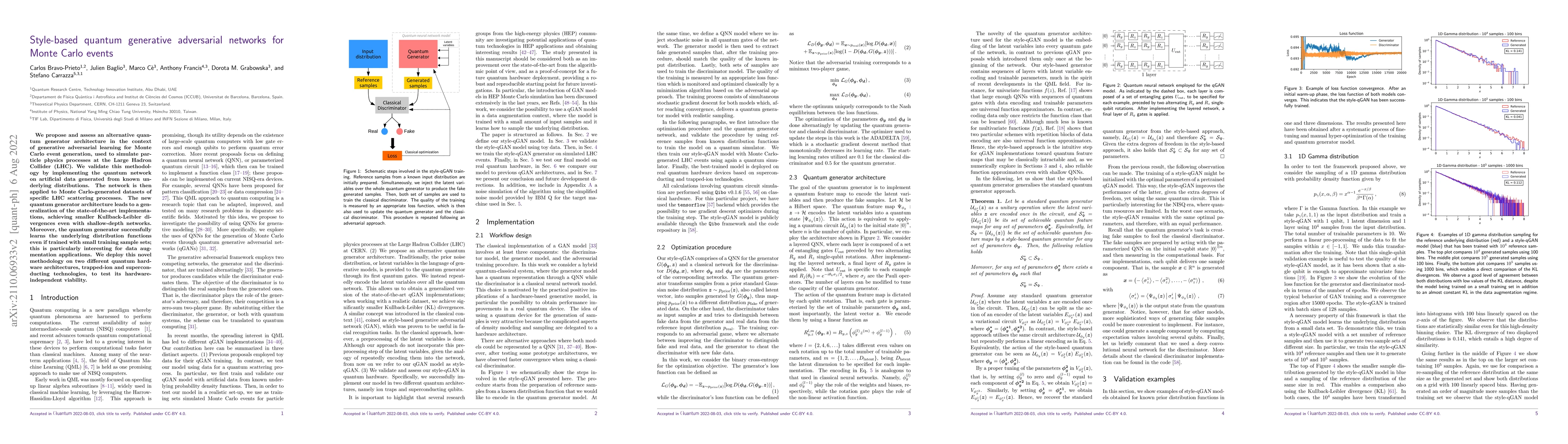 Thumbnail for Style-based quantum generative adversarial networks for Monte Carlo
  events