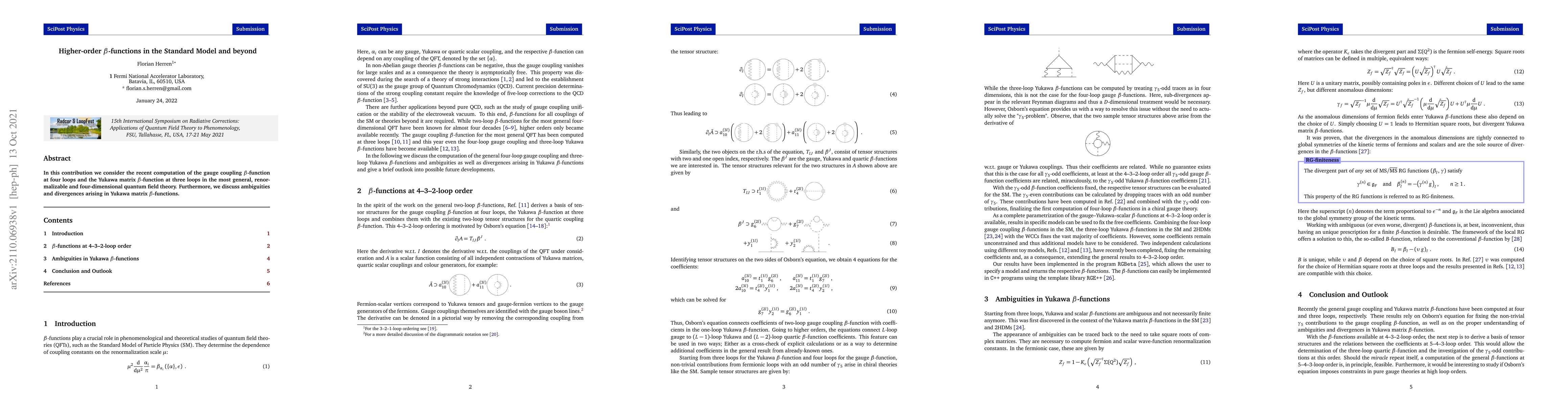 Thumbnail for Higher-order $\beta$-functions in the Standard Model and beyond