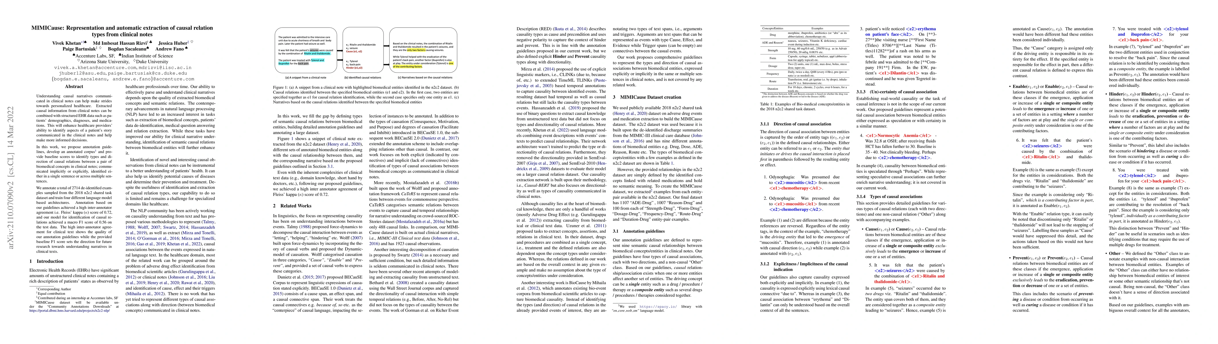 Thumbnail for MIMICause: Representation and automatic extraction of causal relation
  types from clinical notes