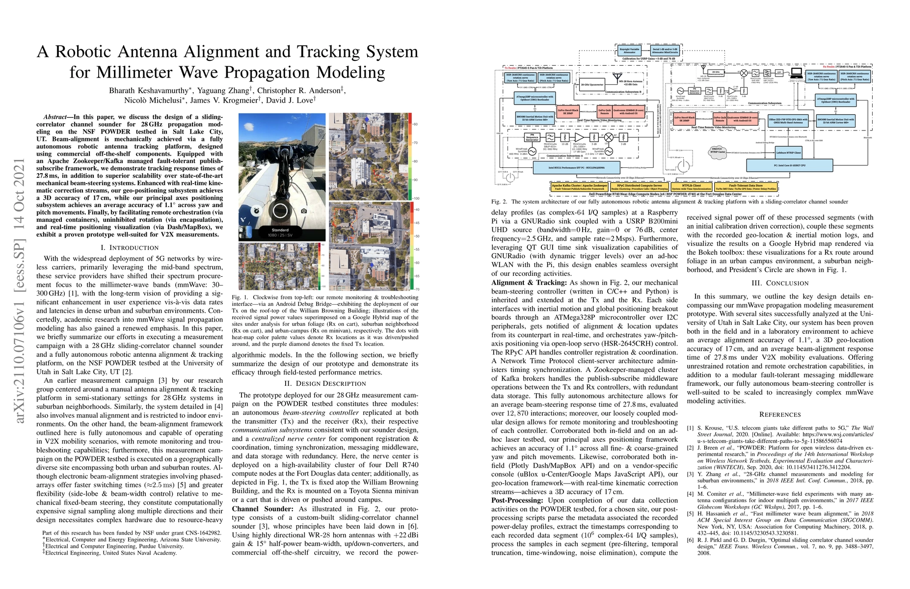 Thumbnail for A Robotic Antenna Alignment and Tracking System for Millimeter Wave
  Propagation Modeling