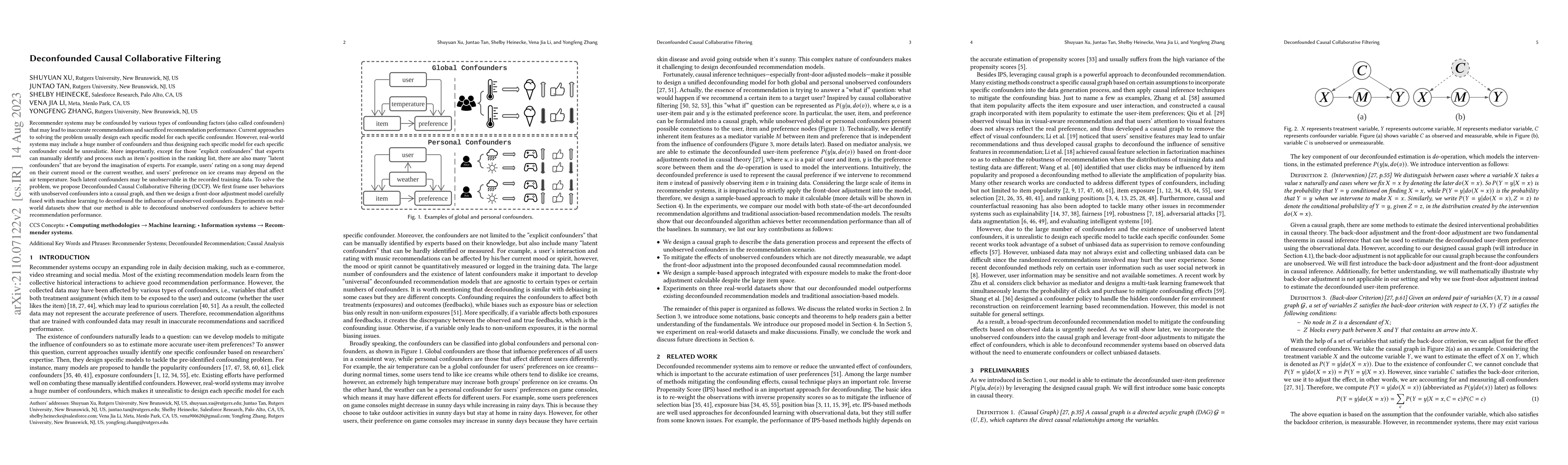 Thumbnail for Deconfounded Causal Collaborative Filtering
