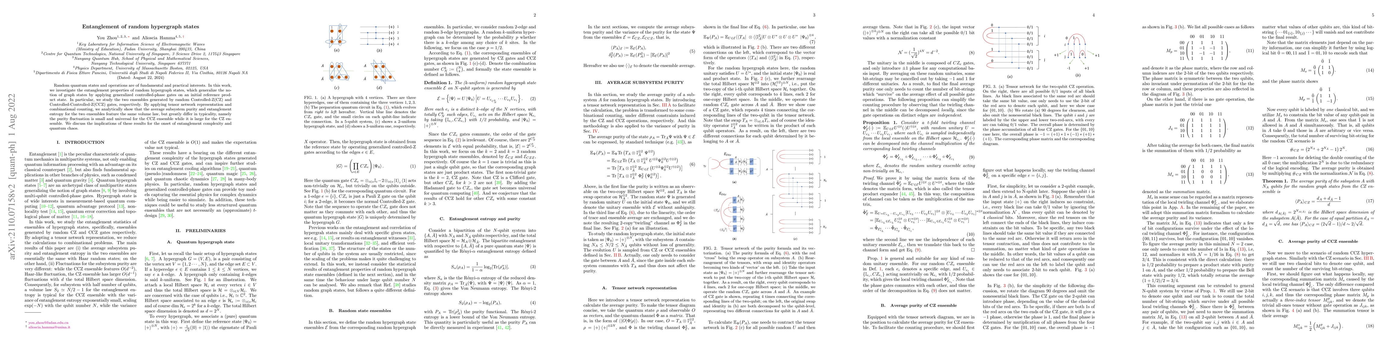 Thumbnail for Entanglement of random hypergraph states