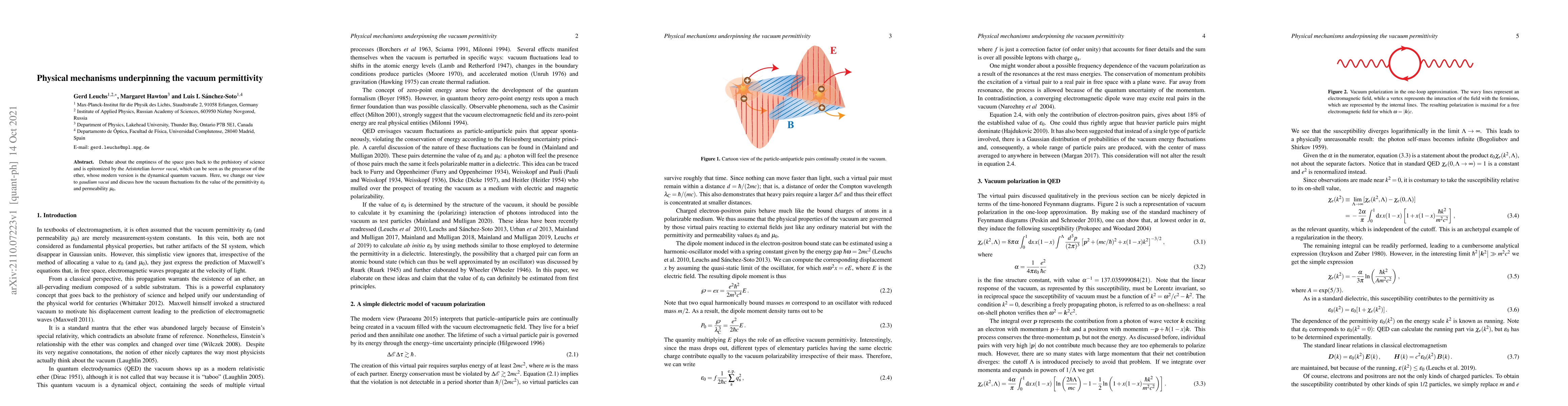 Thumbnail for Physical mechanisms underpinning the vacuum permittivity