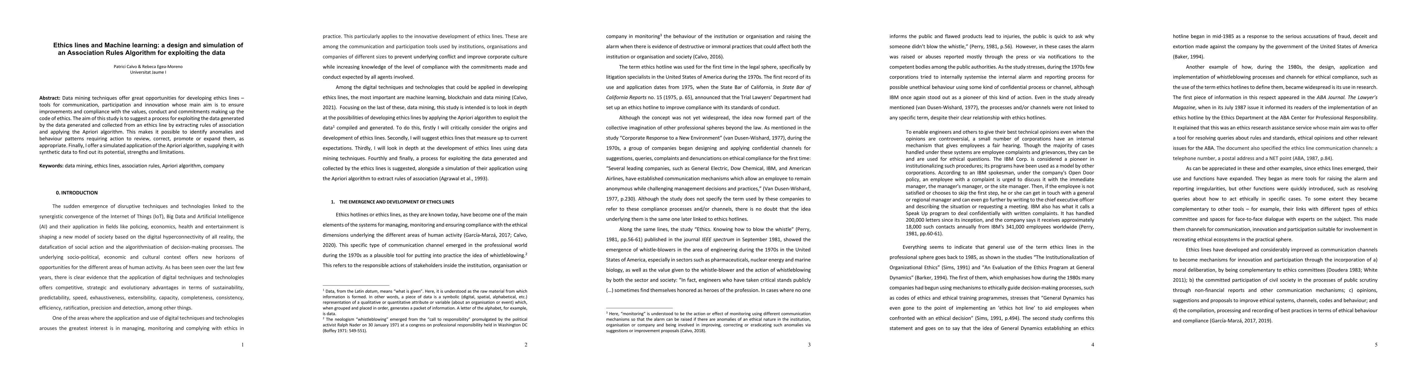Thumbnail for Ethics lines and Machine learning: a design and simulation of an
  Association Rules Algorithm for exploiting the data