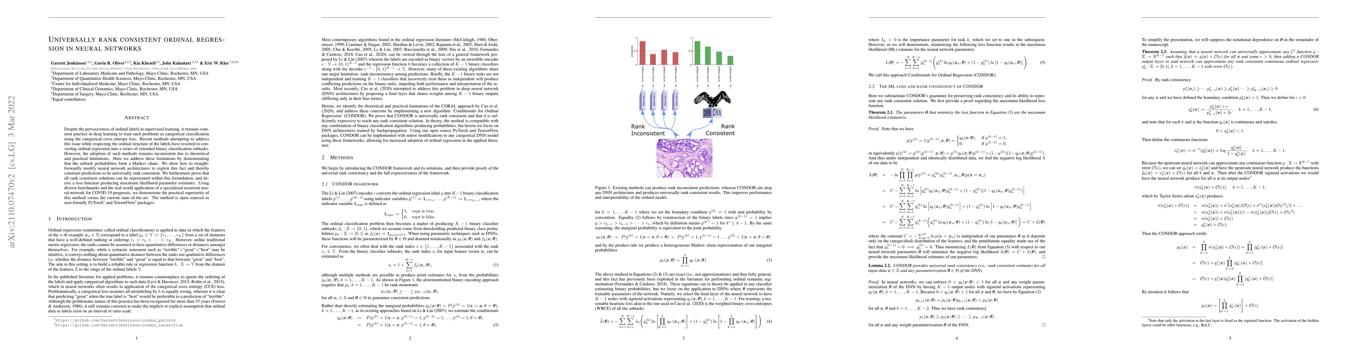 Thumbnail for Universally Rank Consistent Ordinal Regression in Neural Networks