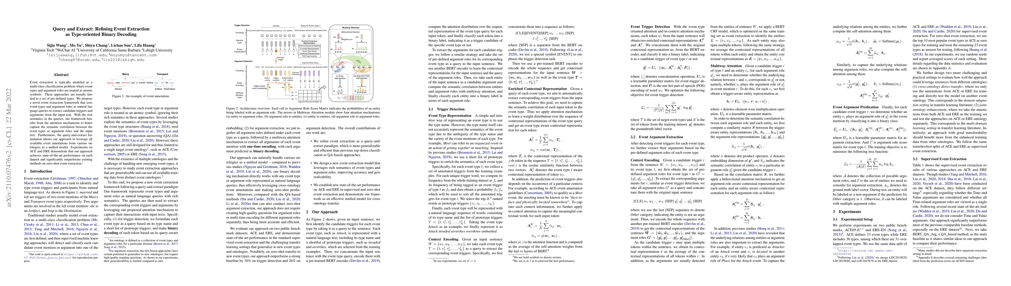 Thumbnail for Query and Extract: Refining Event Extraction as Type-oriented Binary
  Decoding