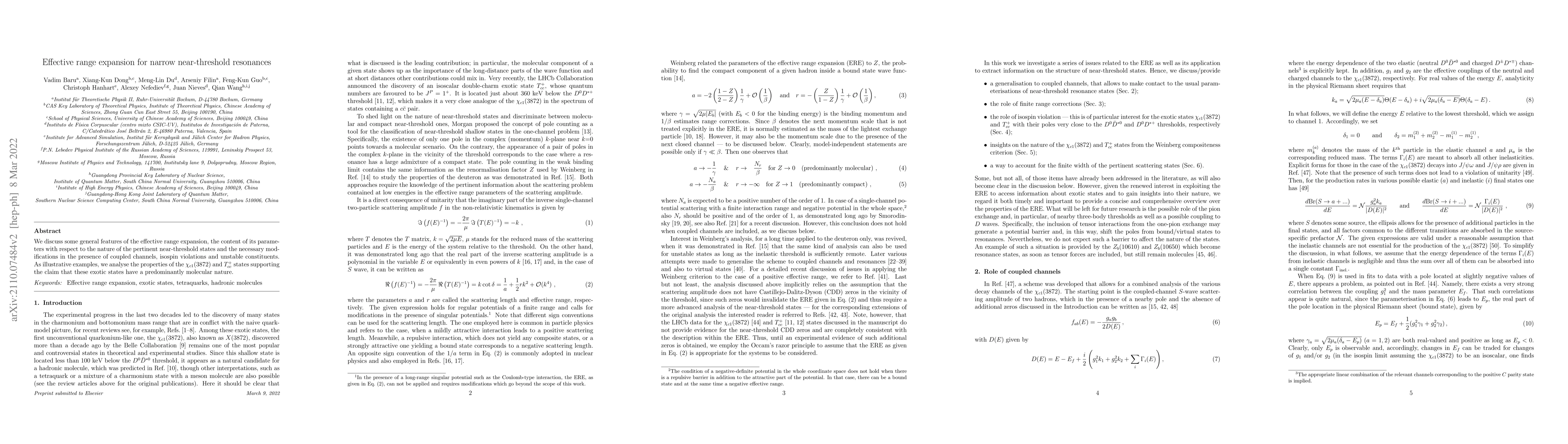 Thumbnail for Effective range expansion for narrow near-threshold resonances
