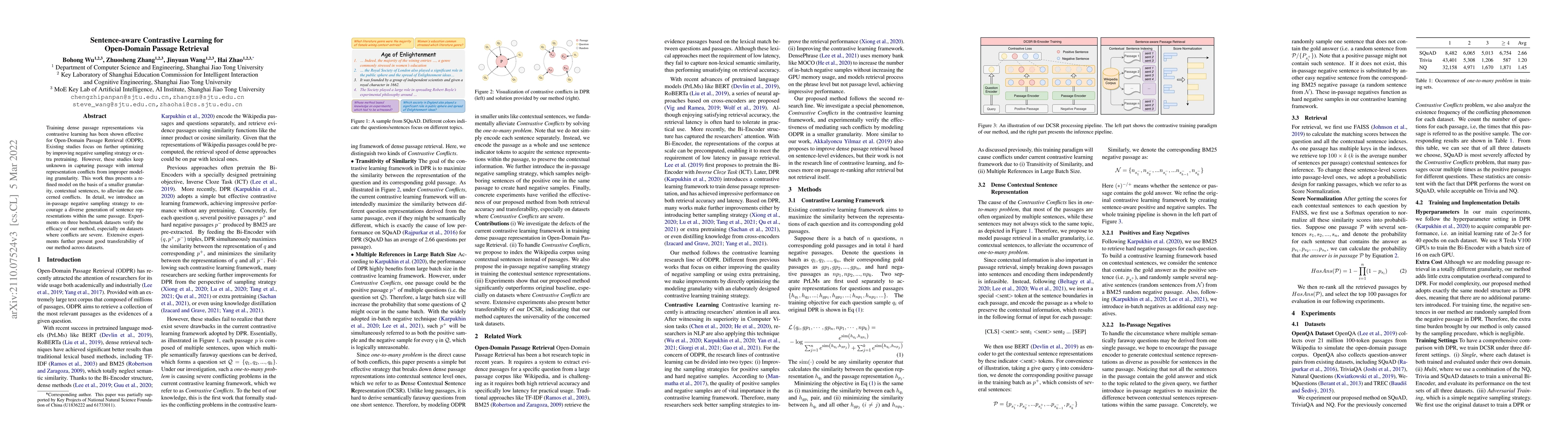 Thumbnail for Sentence-aware Contrastive Learning for Open-Domain Passage Retrieval