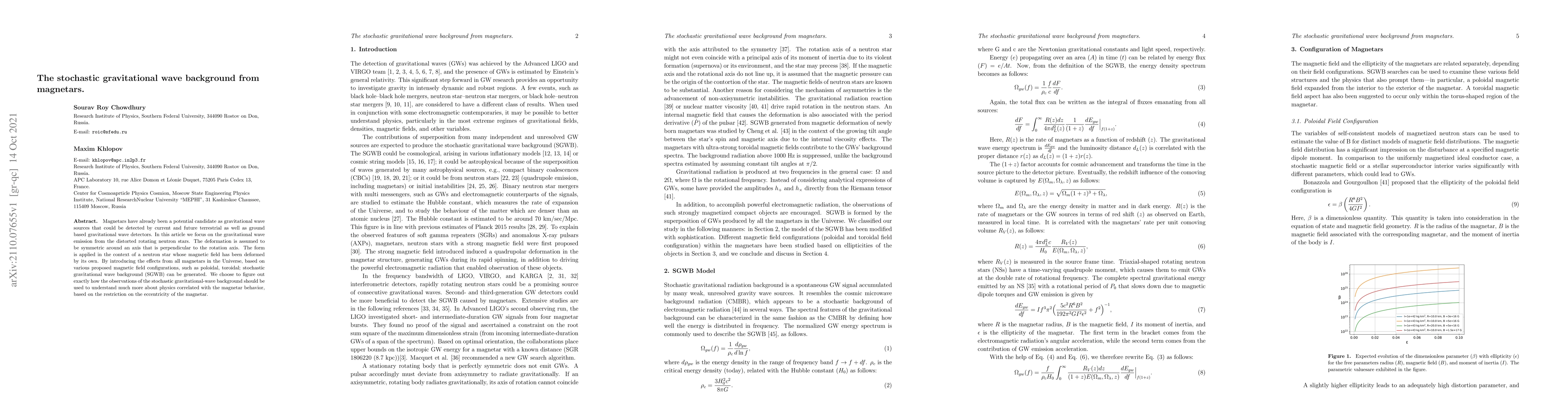 Thumbnail for The stochastic gravitational wave background from magnetars