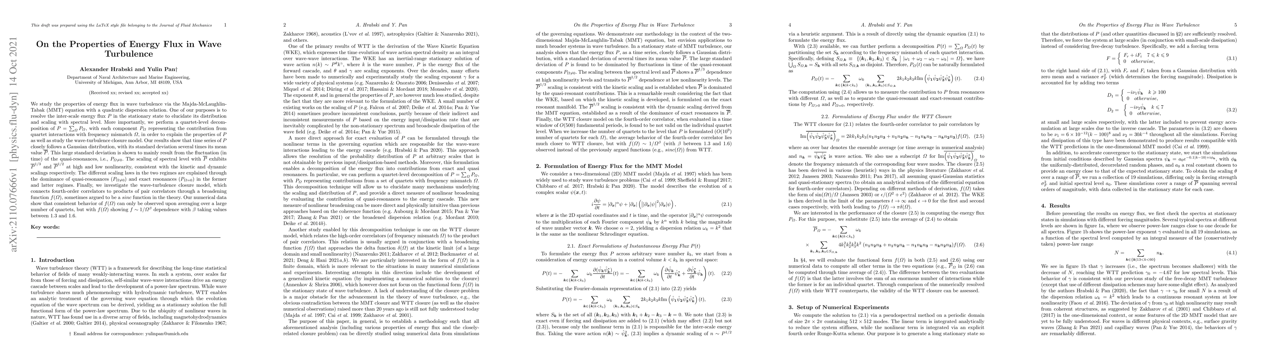 Thumbnail for On the Properties of Energy Flux in Wave Turbulence