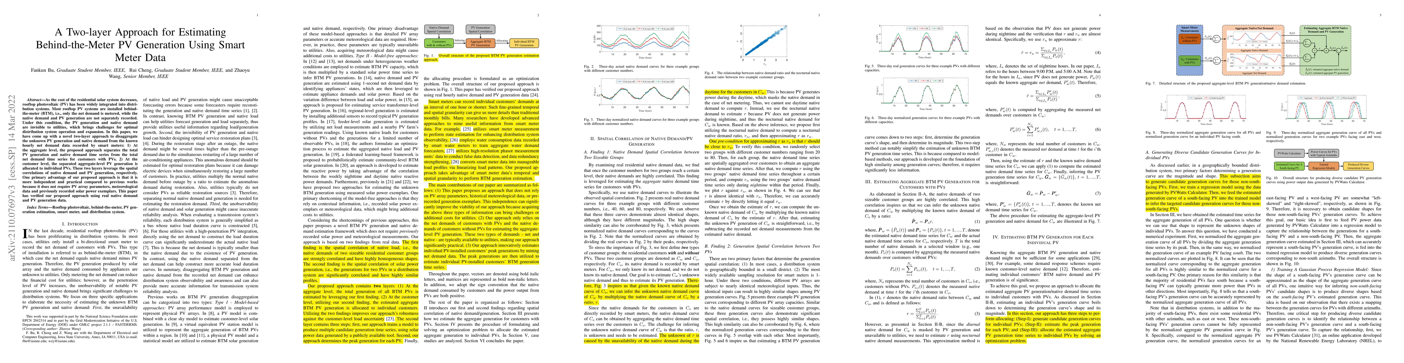 Thumbnail for A Two-layer Approach for Estimating Behind-the-Meter PV Generation Using
  Smart Meter Data