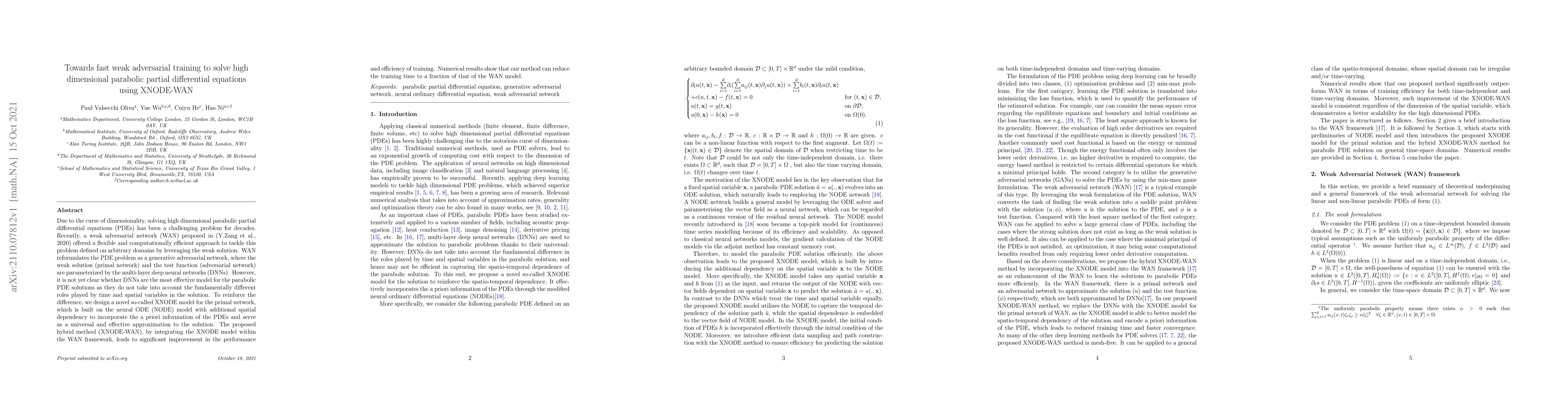 Thumbnail for Towards fast weak adversarial training to solve high dimensional
  parabolic partial differential equations using XNODE-WAN