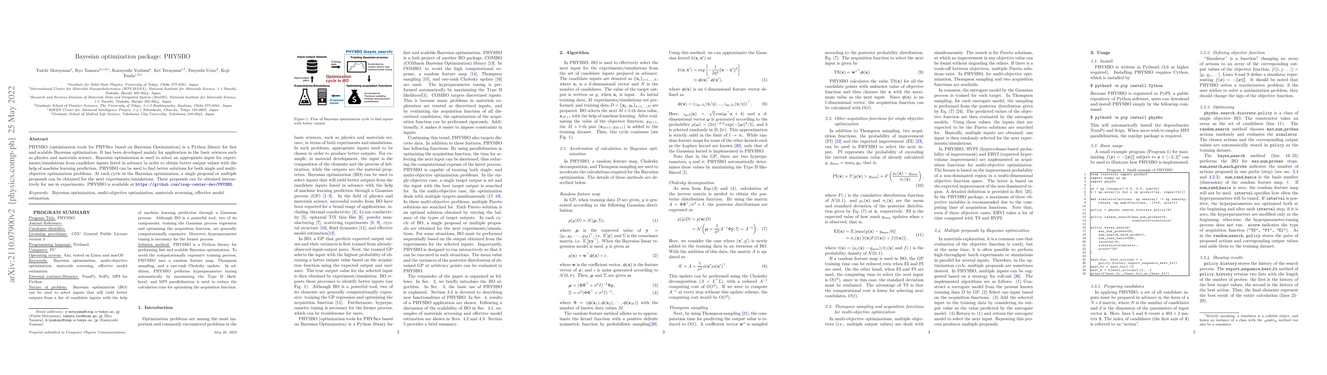 Thumbnail for Bayesian optimization package: PHYSBO