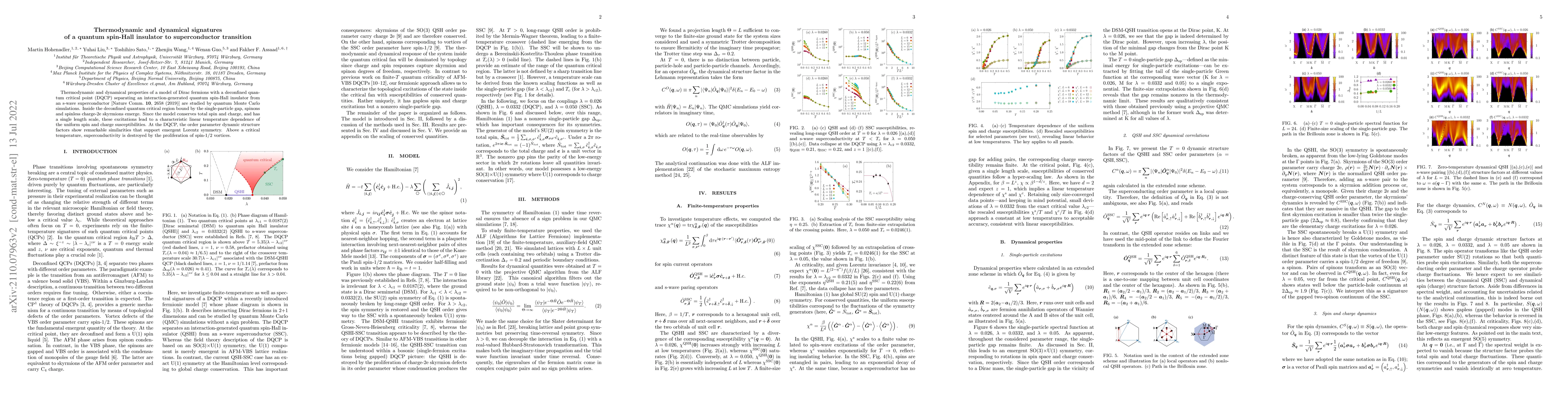Thumbnail for Thermodynamic and Dynamical Signatures of a Quantum Spin-Hall Insulator
  to Superconductor Transition