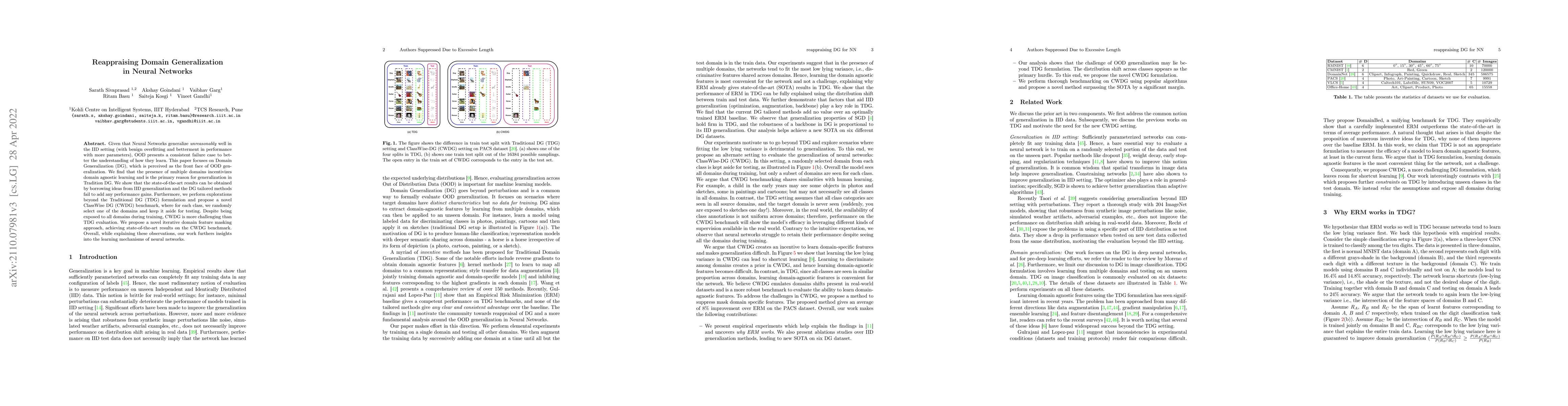 Thumbnail for Reappraising Domain Generalization in Neural Networks