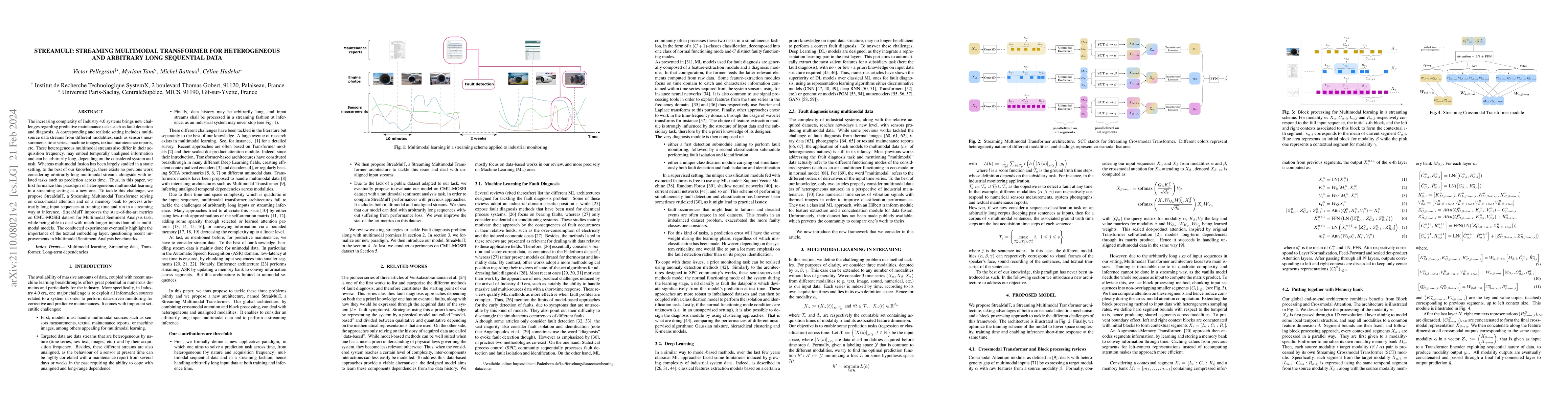 Thumbnail for StreaMulT: Streaming Multimodal Transformer for Heterogeneous and
  Arbitrary Long Sequential Data