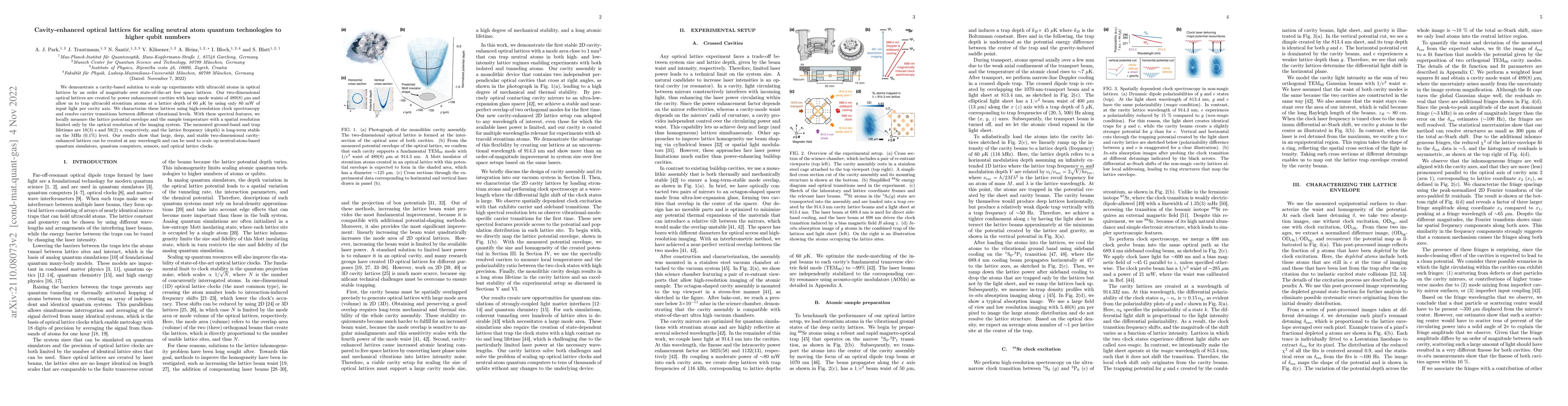 Thumbnail for Cavity-enhanced optical lattices for scaling neutral atom quantum
  technologies to higher qubit numbers