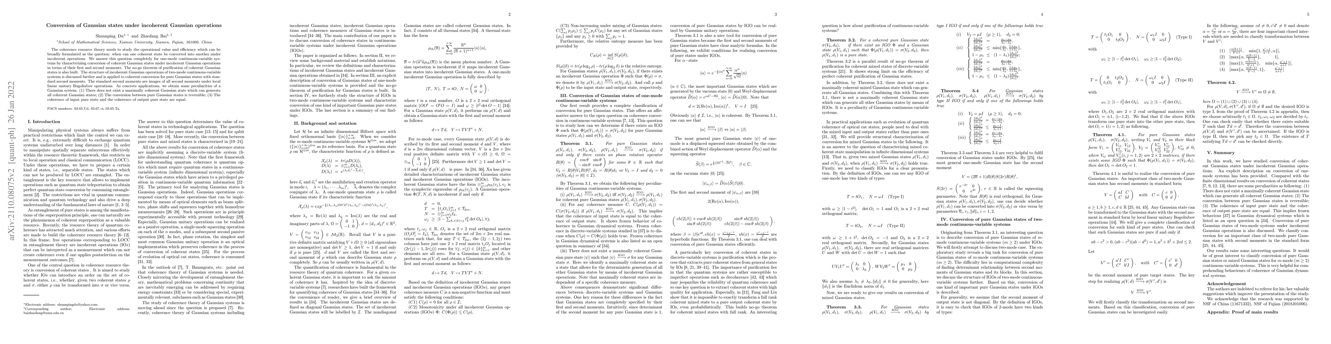 Thumbnail for Conversion of Gaussian states under incoherent Gaussian operations