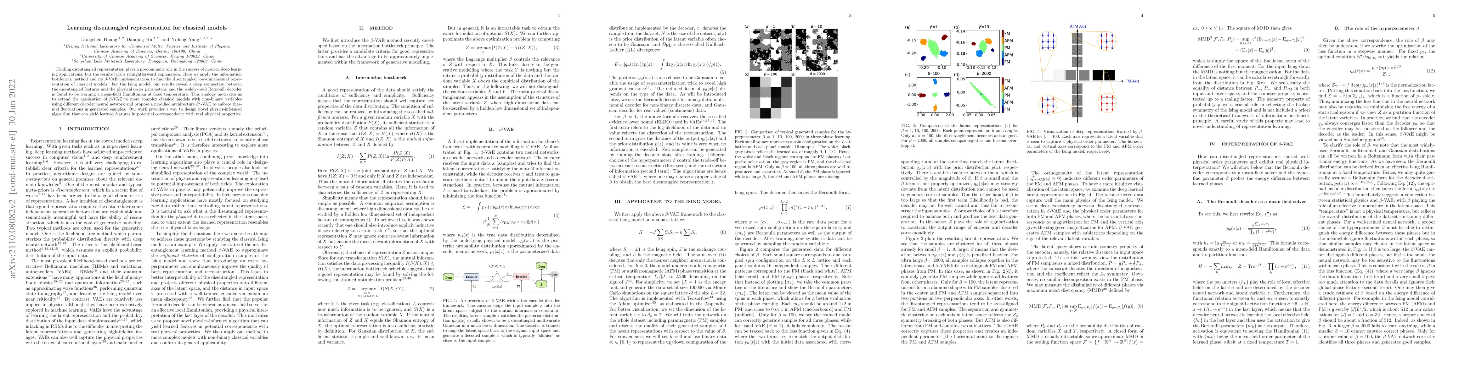 Thumbnail for Learning disentangled representation for classical models
