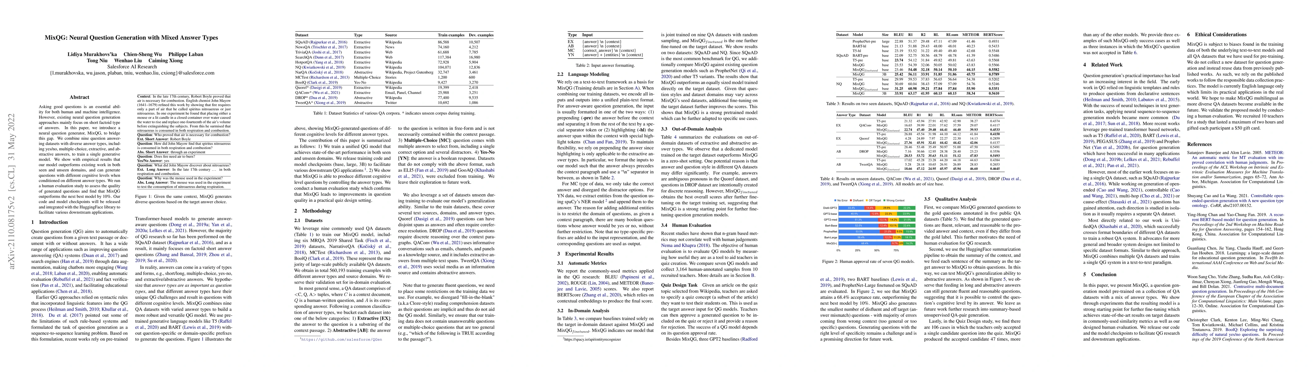 Thumbnail for MixQG: Neural Question Generation with Mixed Answer Types