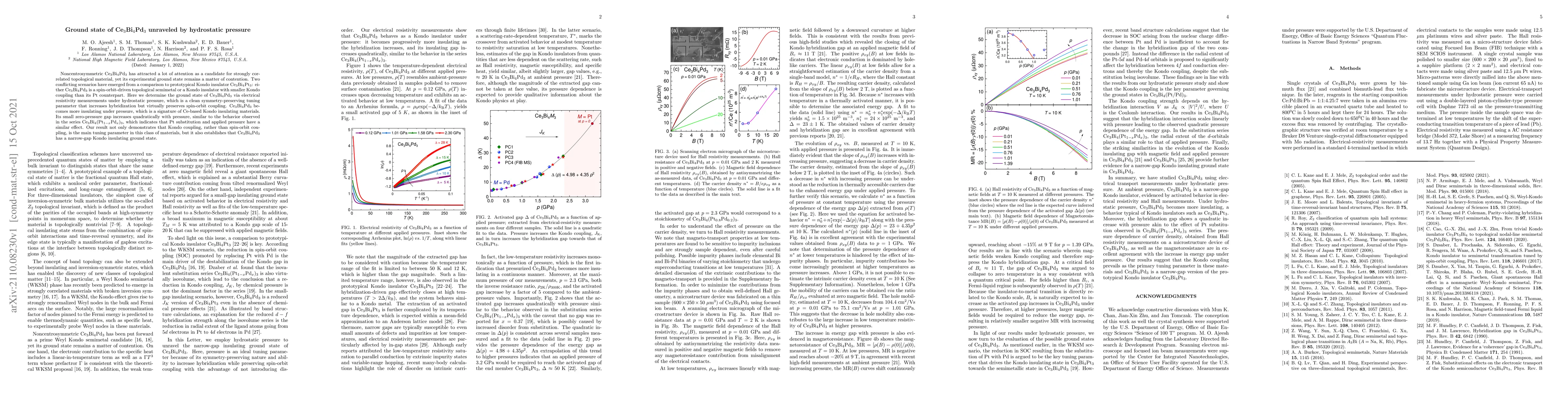 Thumbnail for Ground state of Ce$_{3}$Bi$_{4}$Pd$_{3}$ unraveled by hydrostatic
  pressure