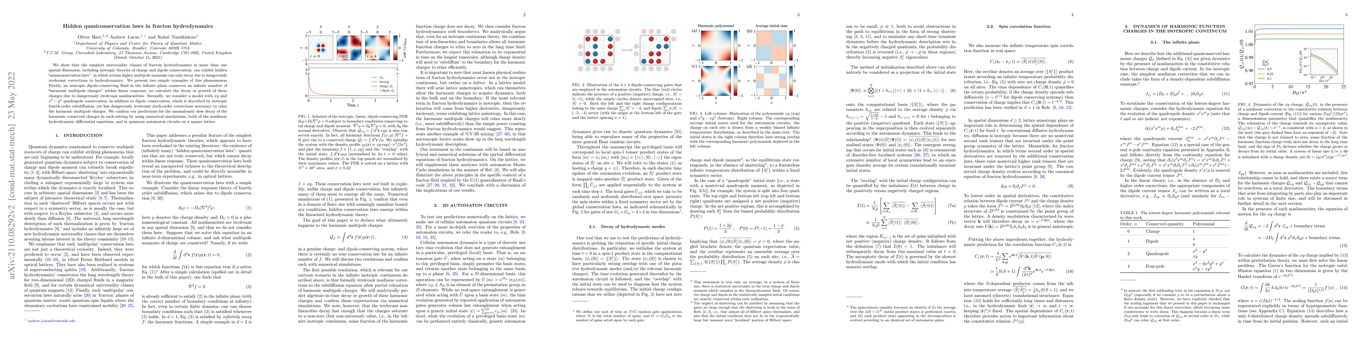 Thumbnail for Hidden quasiconservation laws in fracton hydrodynamics