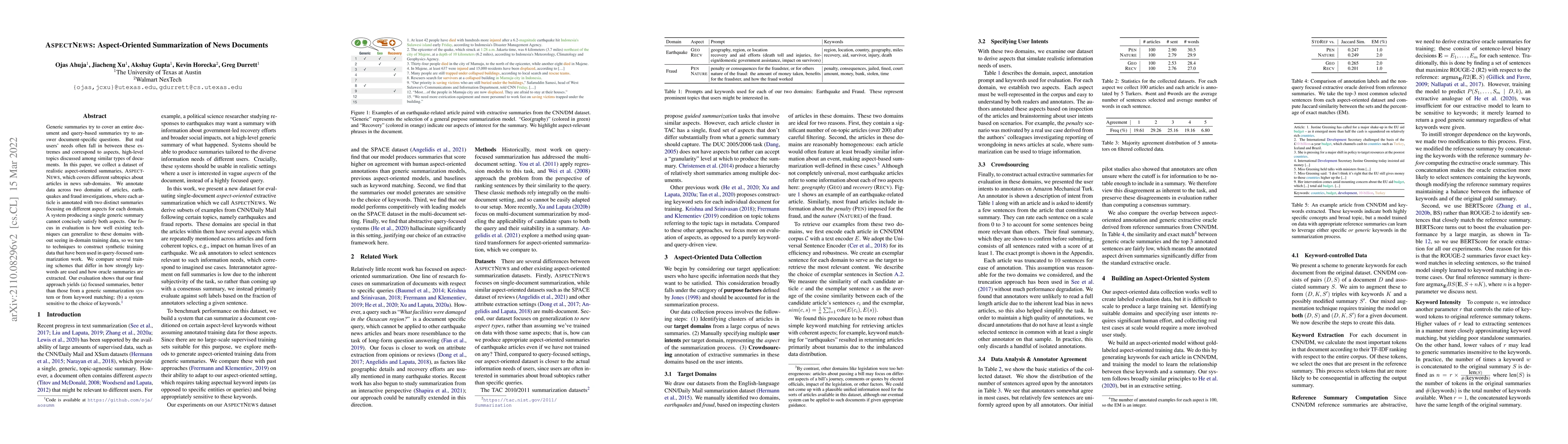 Thumbnail for ASPECTNEWS: Aspect-Oriented Summarization of News Documents