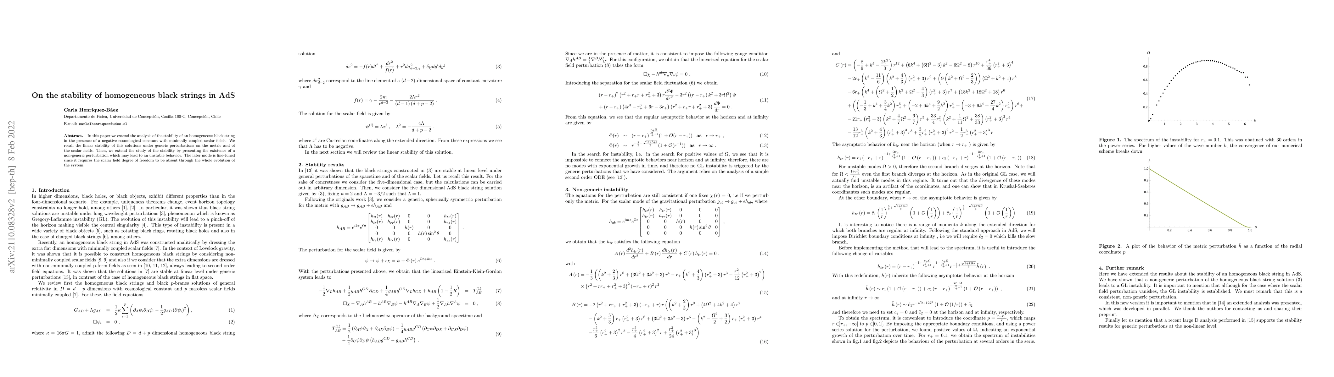 Thumbnail for On the stability of homogeneous black strings in AdS