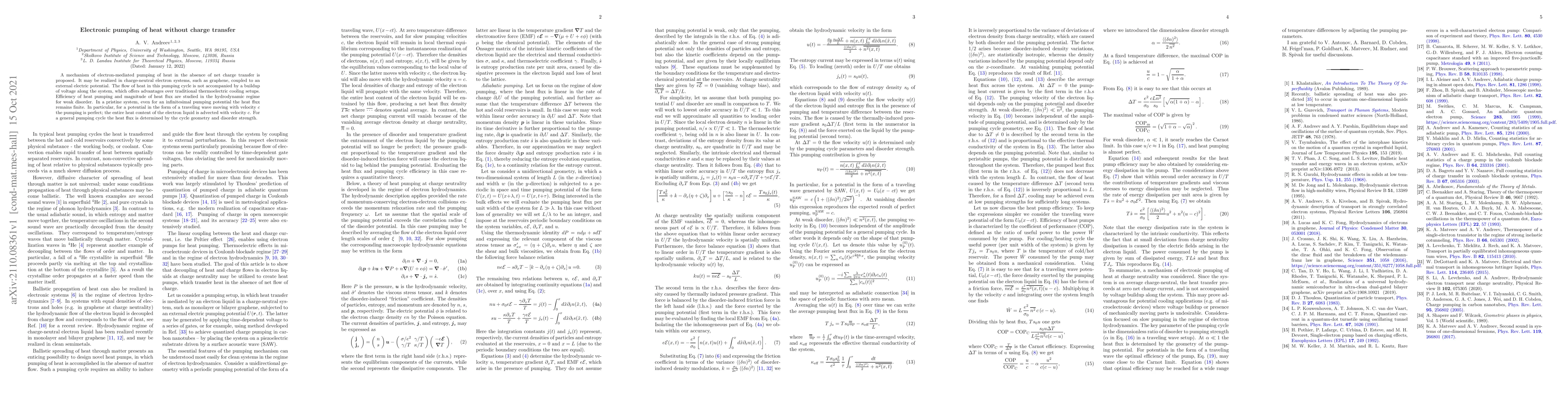 Thumbnail for Electronic pumping of heat without charge transfer