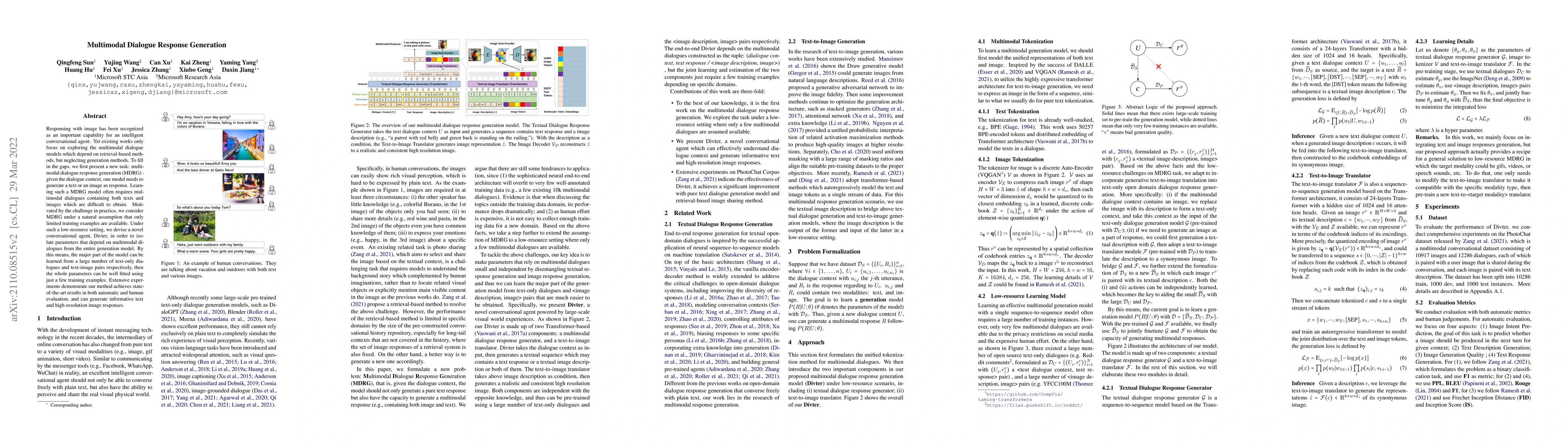 Thumbnail for Multimodal Dialogue Response Generation