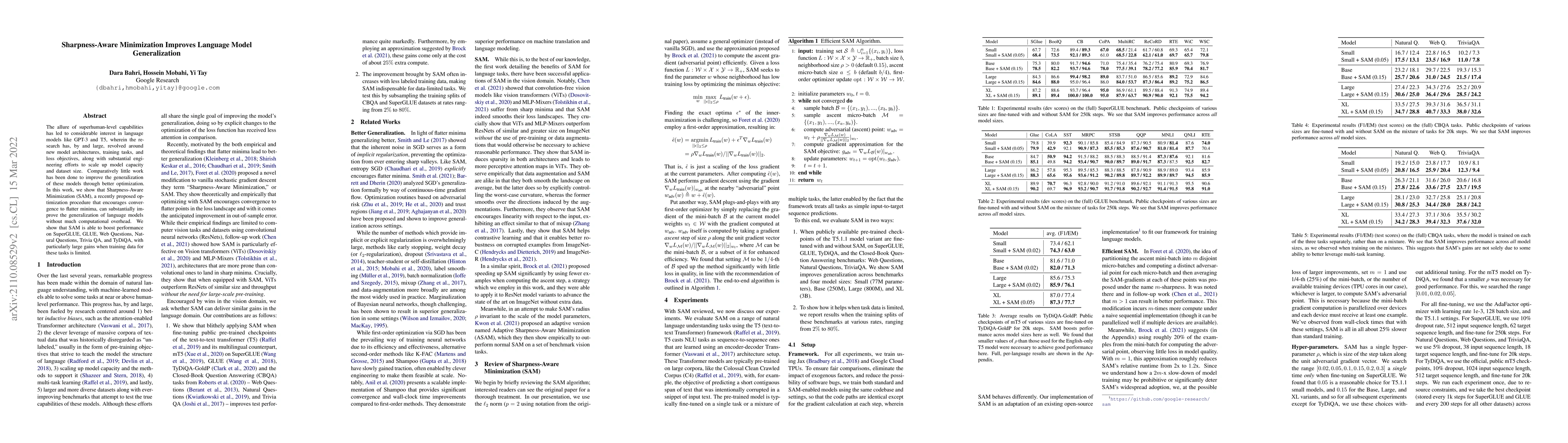 Thumbnail for Sharpness-Aware Minimization Improves Language Model Generalization