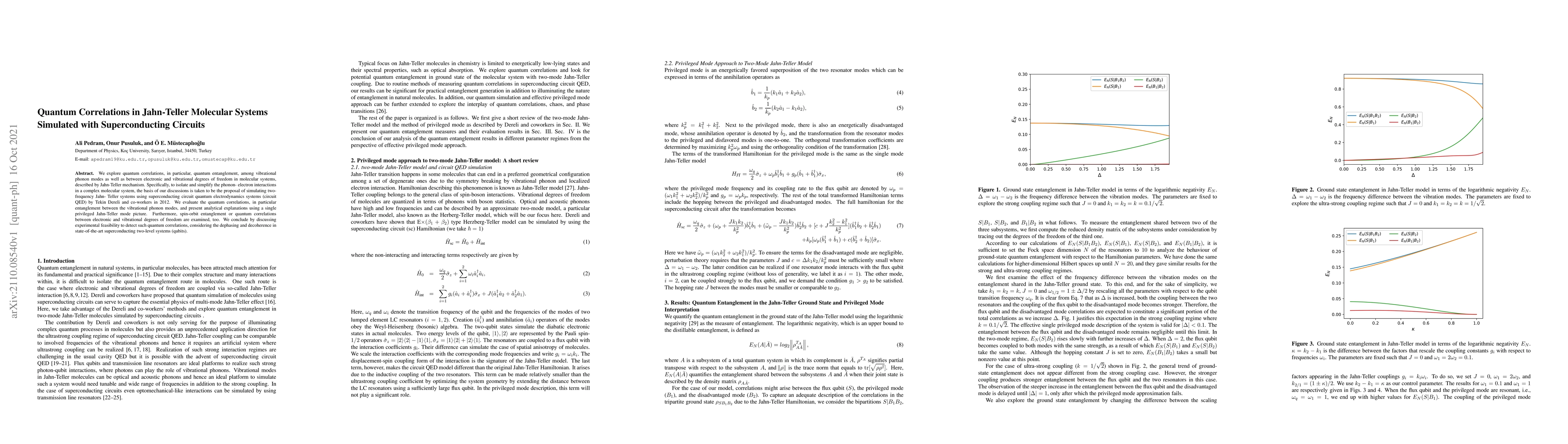 Thumbnail for Quantum Correlations in Jahn-Teller Molecular Systems Simulated with
  Superconducting Circuits