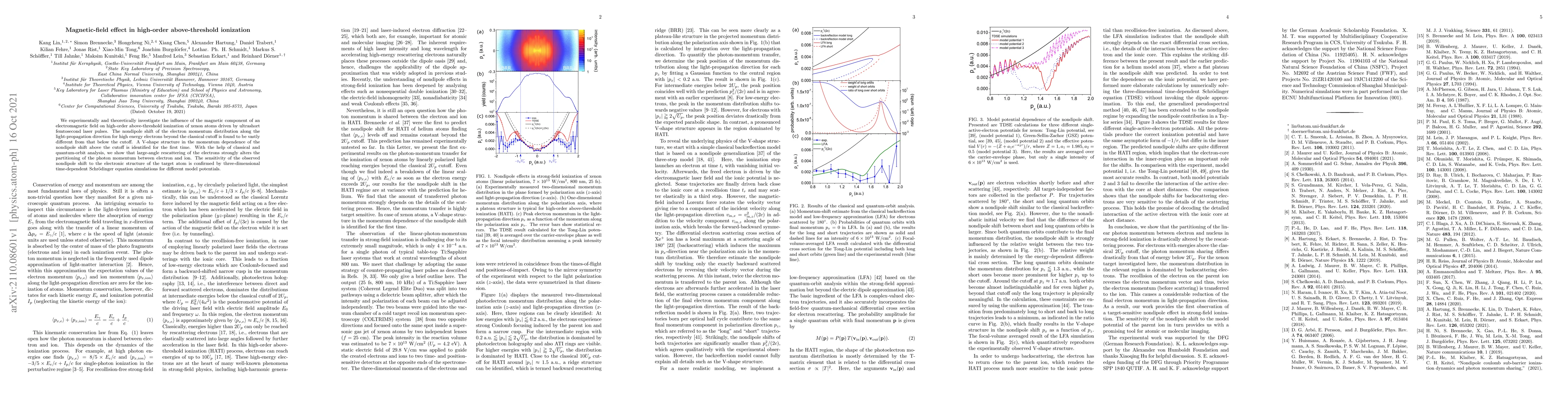 Thumbnail for Magnetic-field effect in high-order above-threshold ionization