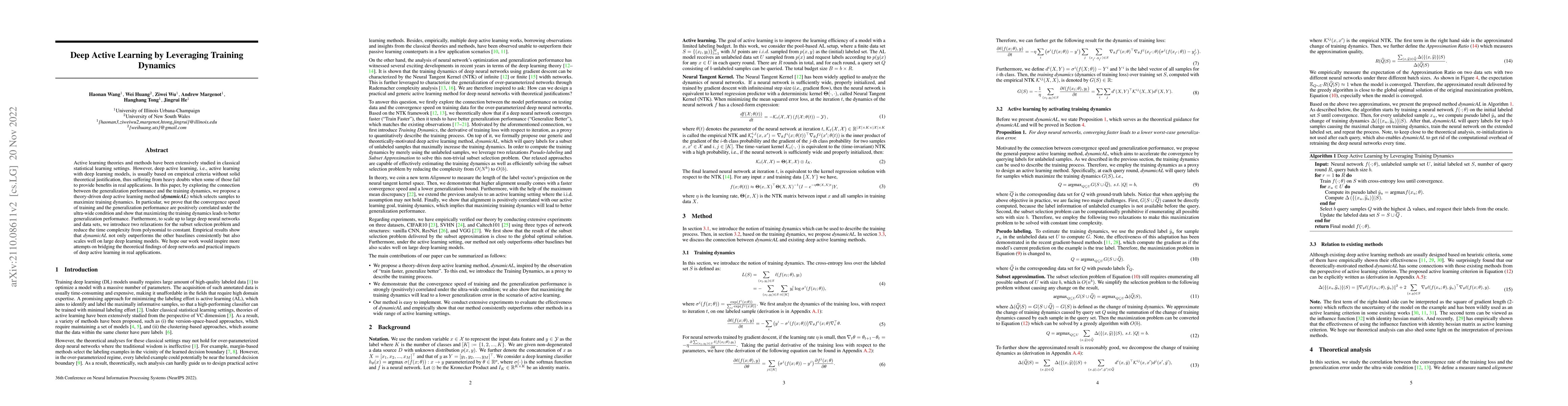 Thumbnail for Deep Active Learning by Leveraging Training Dynamics