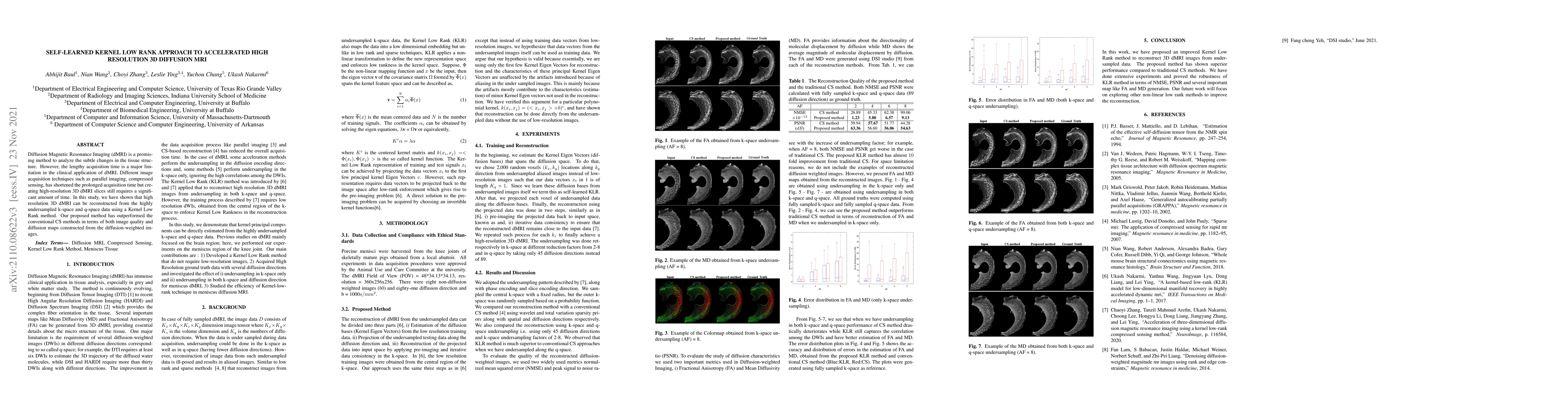 Thumbnail for Self-Learned Kernel Low Rank Approach TO Accelerated High Resolution 3D
  Diffusion MRI