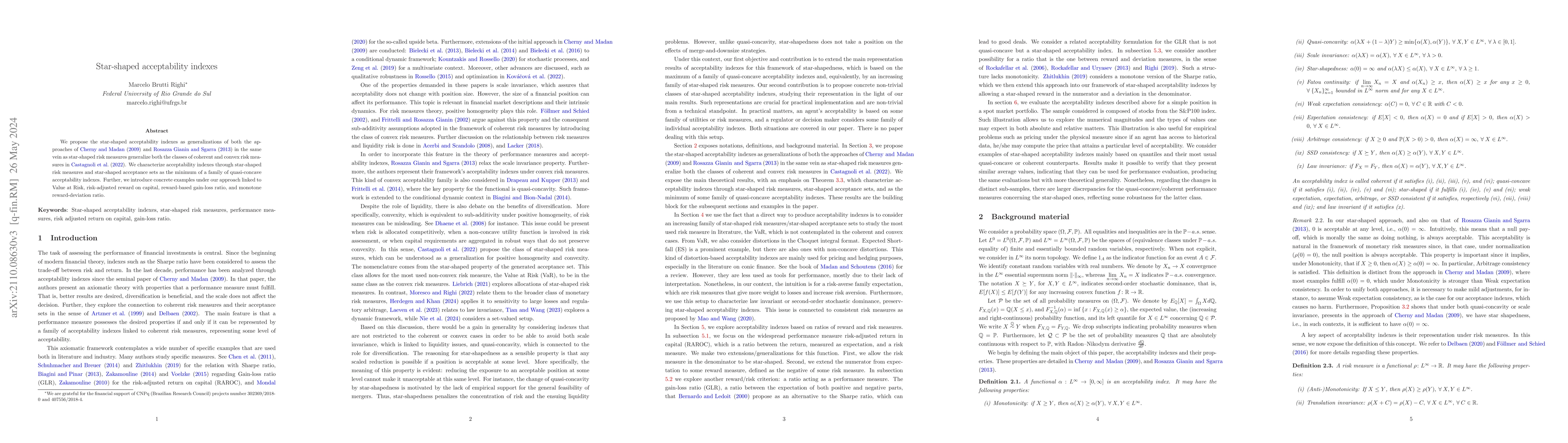 Thumbnail for Star-shaped acceptability indexes