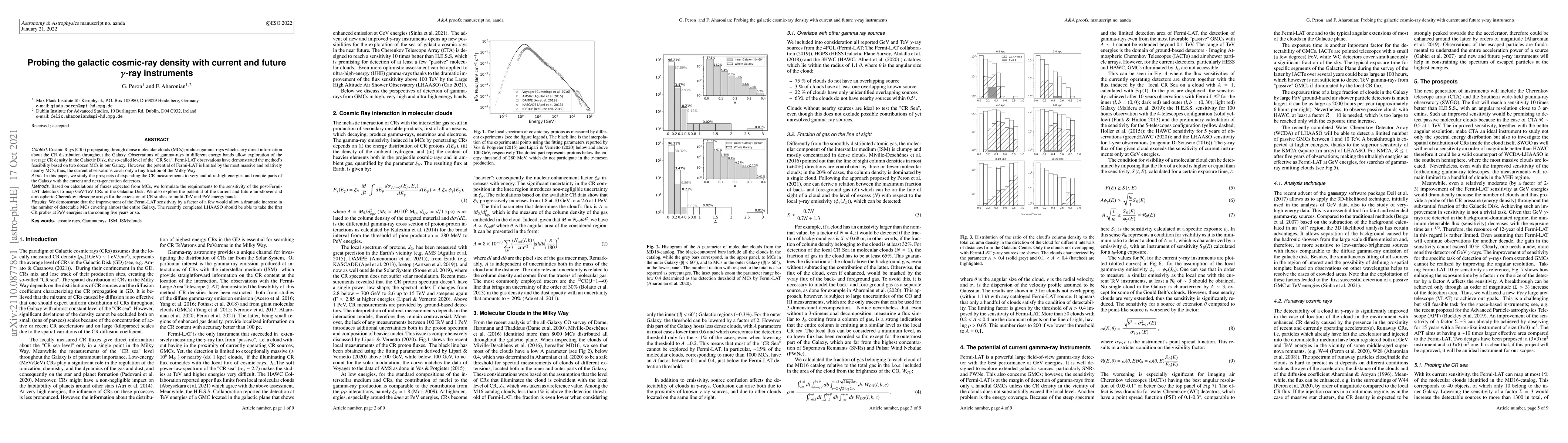 Thumbnail for Probing the galactic cosmic-ray density with current and future
  $\gamma$-ray instruments