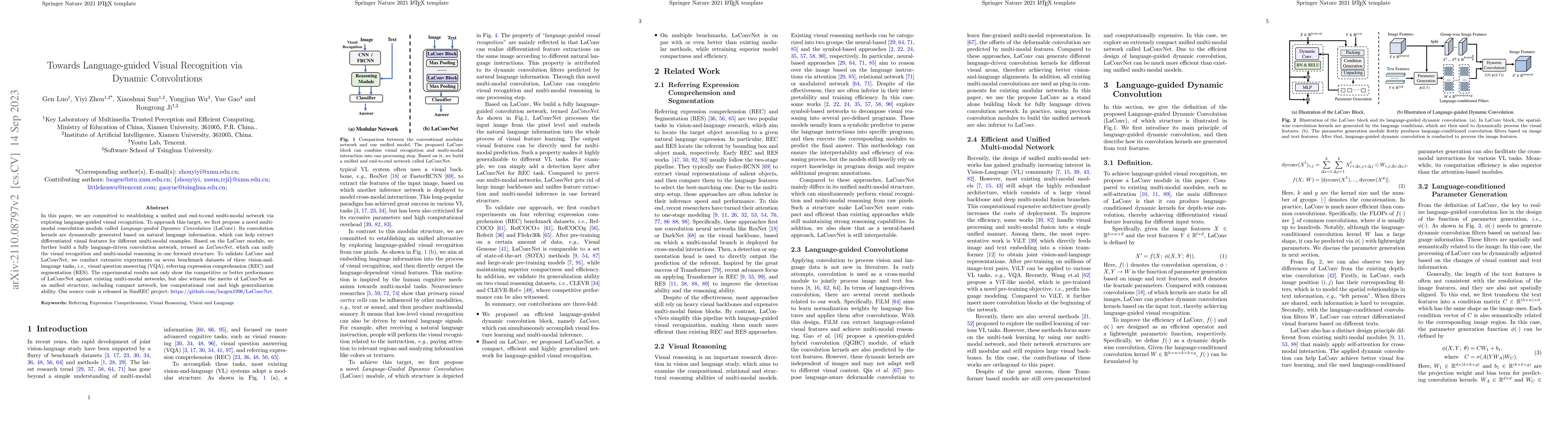 Thumbnail for Towards Language-guided Visual Recognition via Dynamic Convolutions